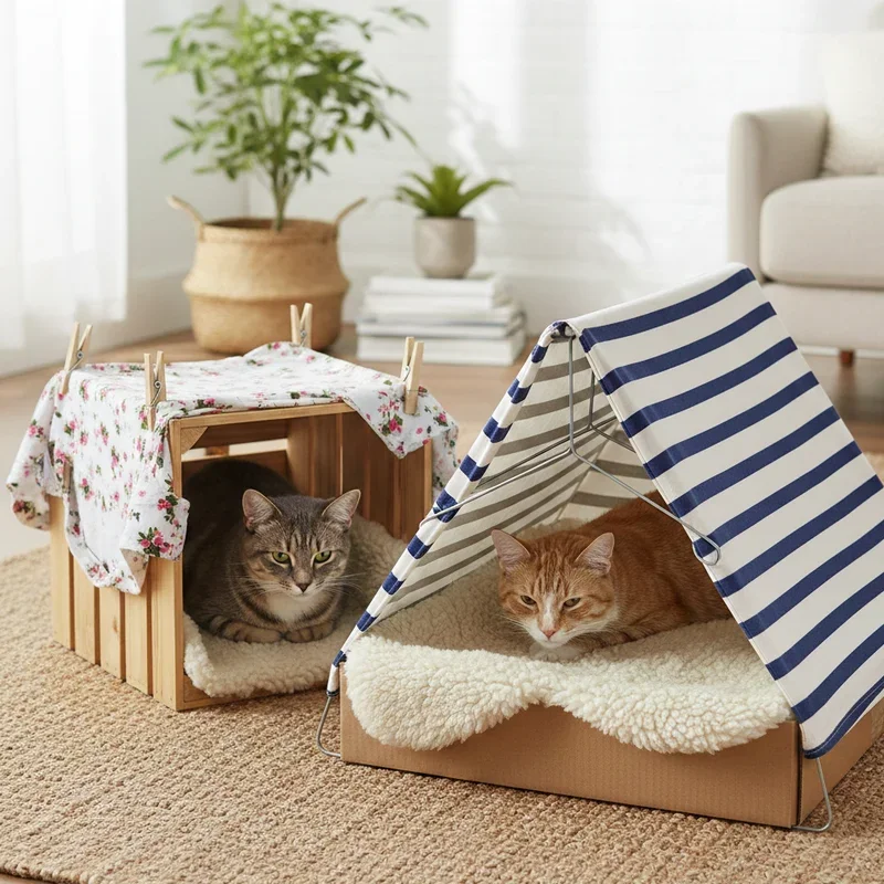DIY Indoor Cat House Ideas