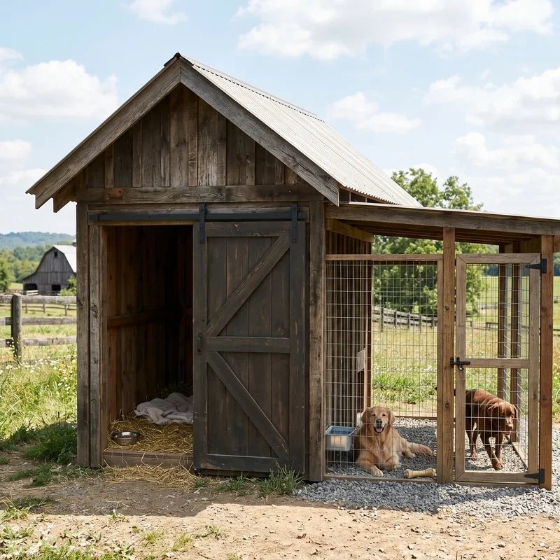 Indoor Outdoor Dog Kennel Ideas