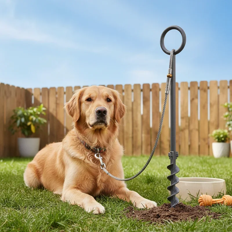 15 Dog Tie Out Ideas for Safe Outdoor Play at Home