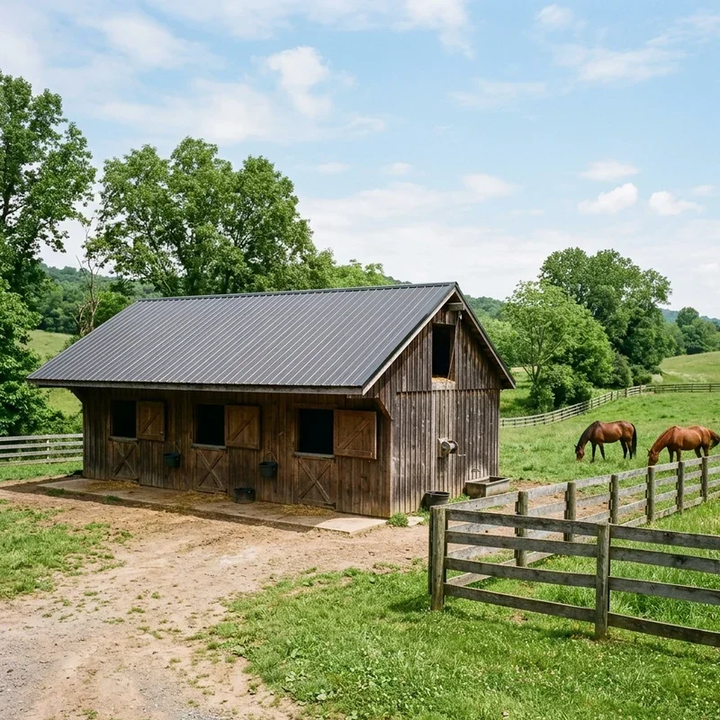 Simple Horse Barn Ideas