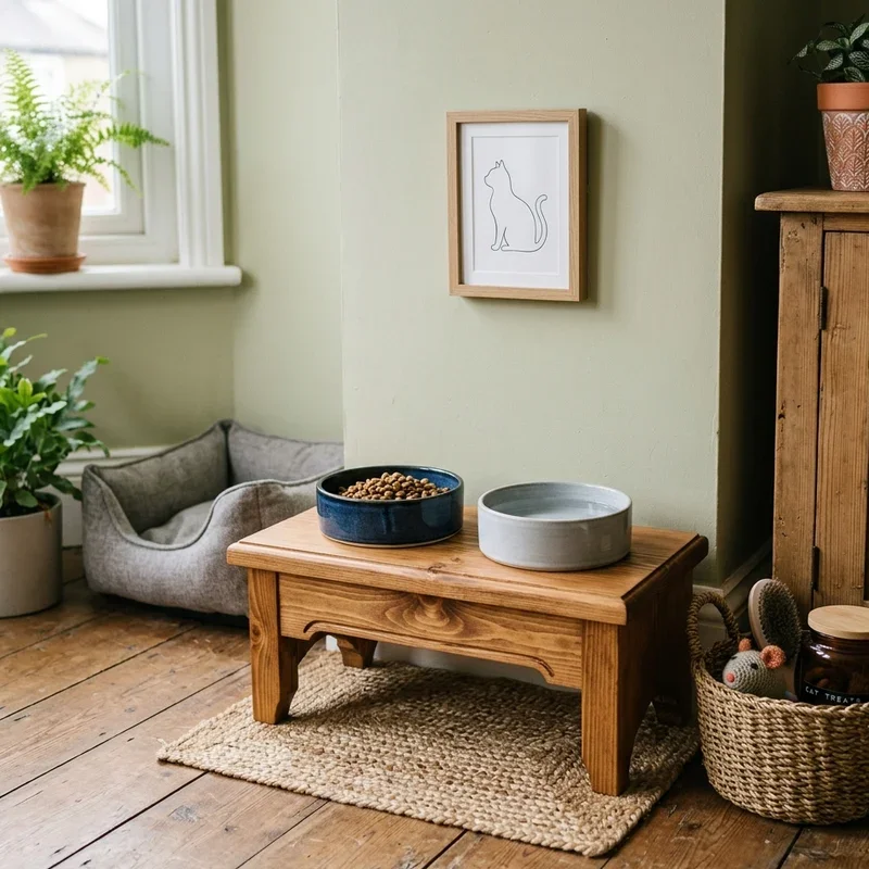 Cat Food Station Ideas