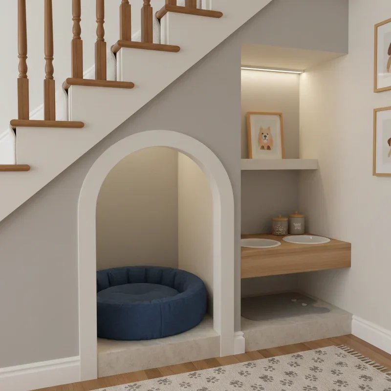 Dog Room Under Stairs Ideas