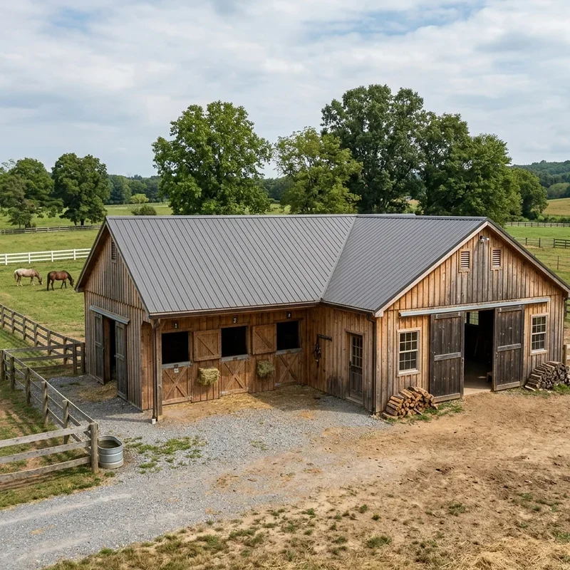 Simple Horse Barn Ideas