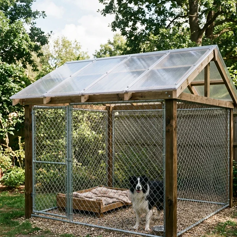 Outdoor Dog Kennel Roof Ideas