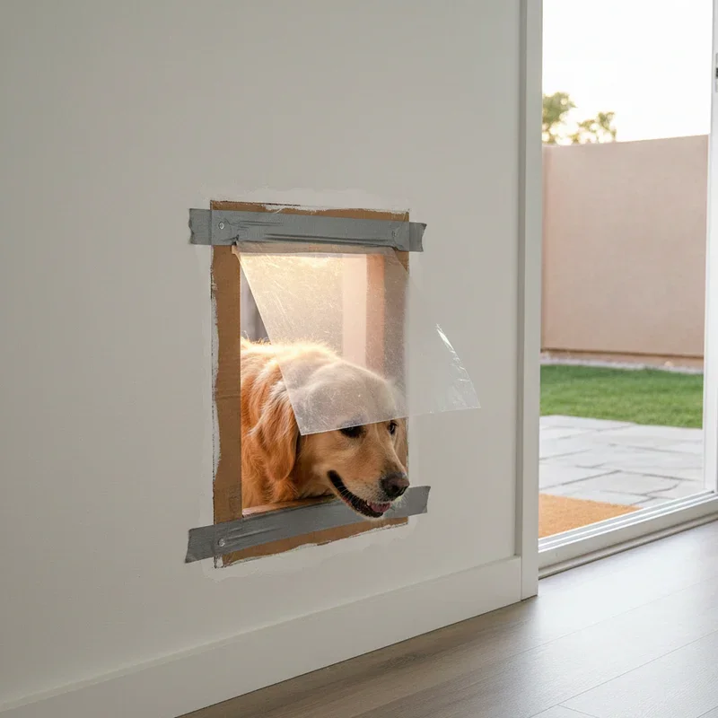 Dog Door Ideas for Wall