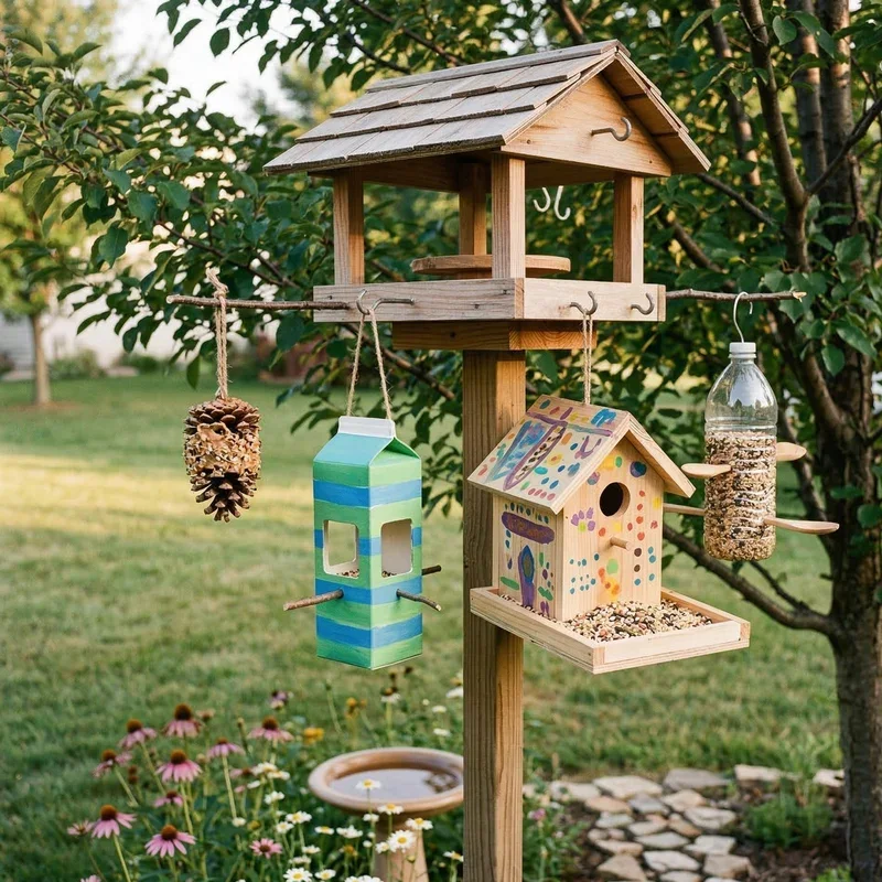 DIY Bird Feeding Station Ideas