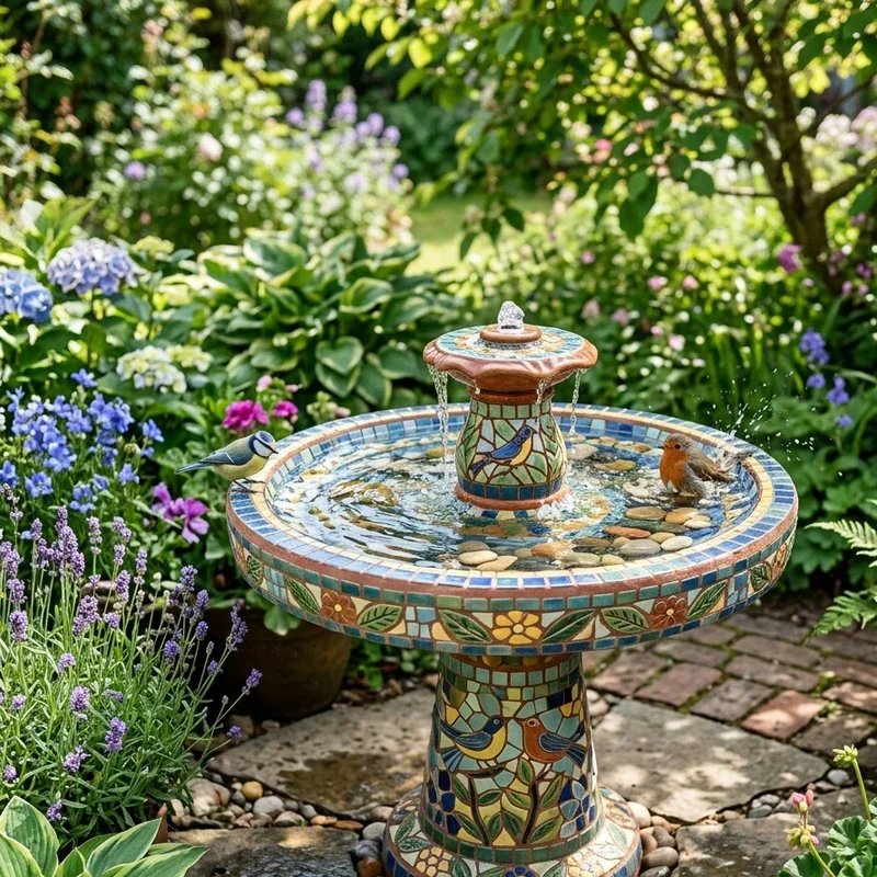 Bird Bath Fountain Ideas