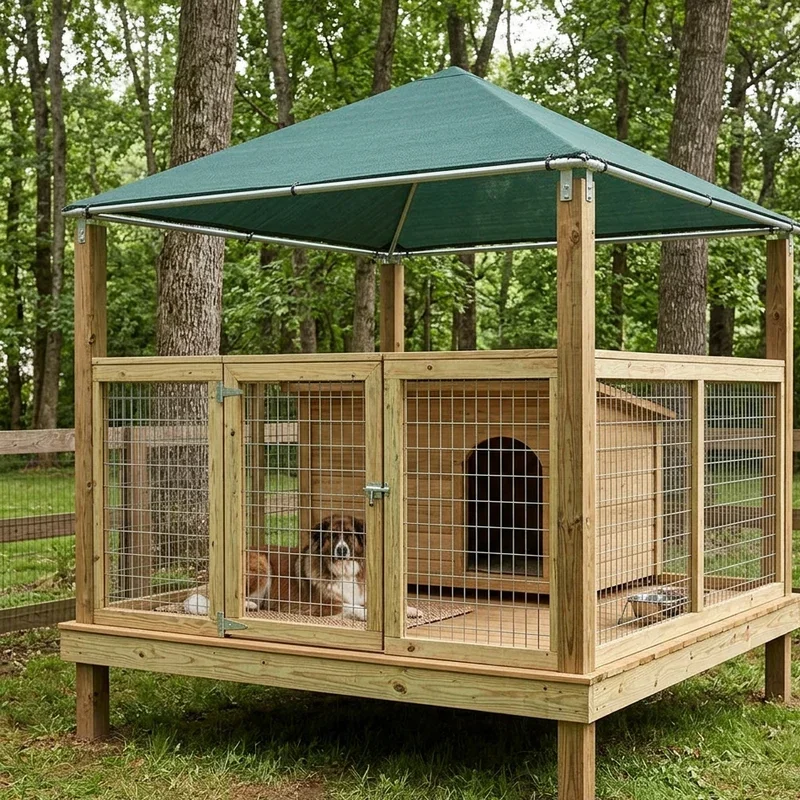 Raised Dog Kennel Ideas