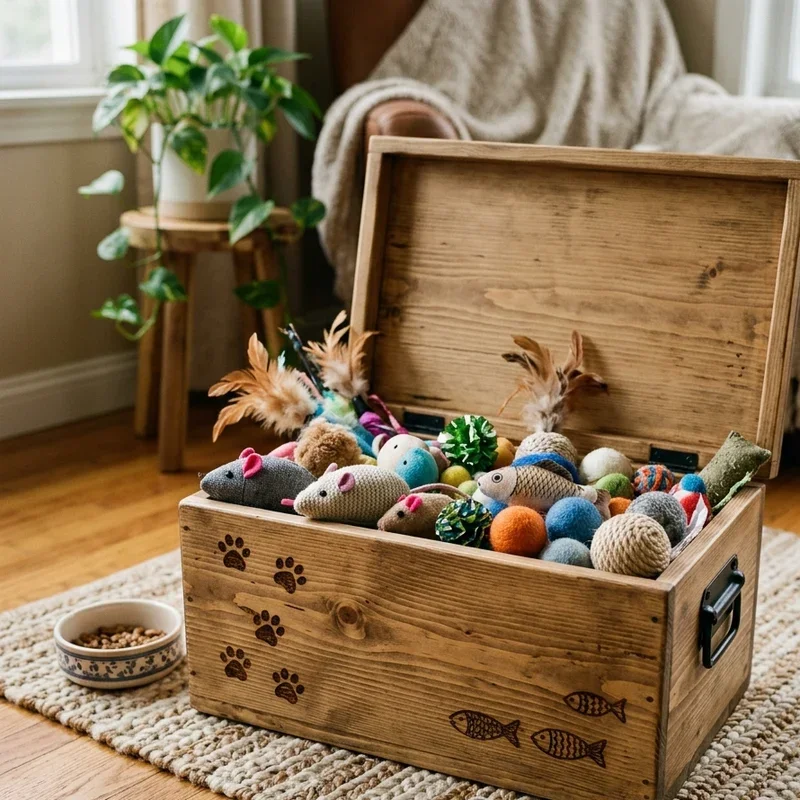 Cat Toy Storage Ideas