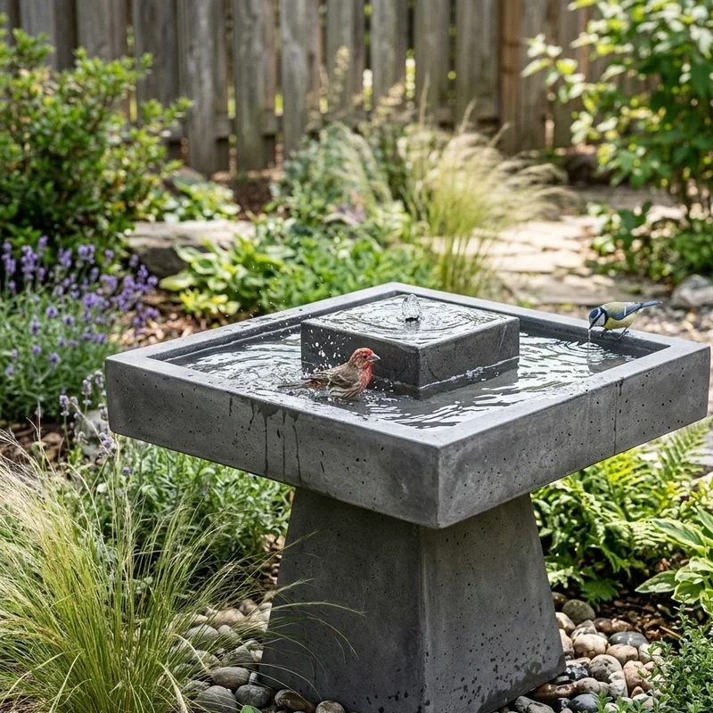 Bird Bath Fountain Ideas