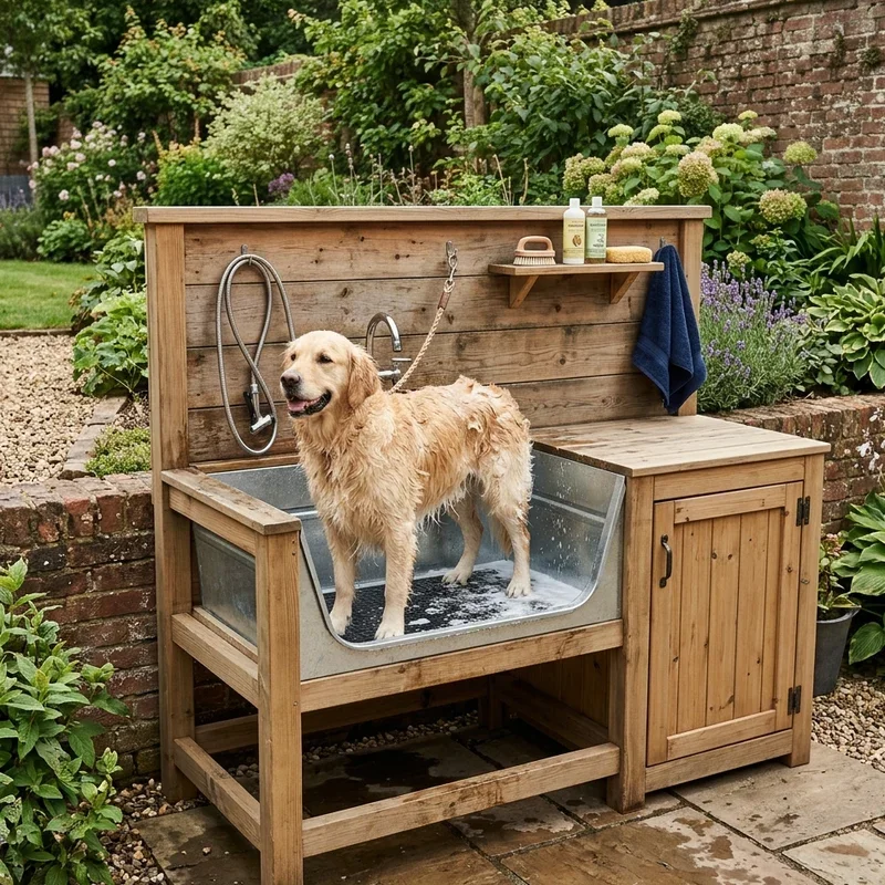 Outdoor Dog Wash Station Ideas