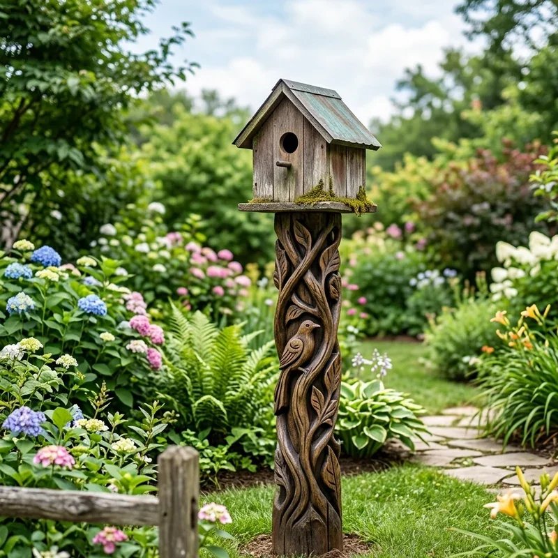 Bird House Post Ideas