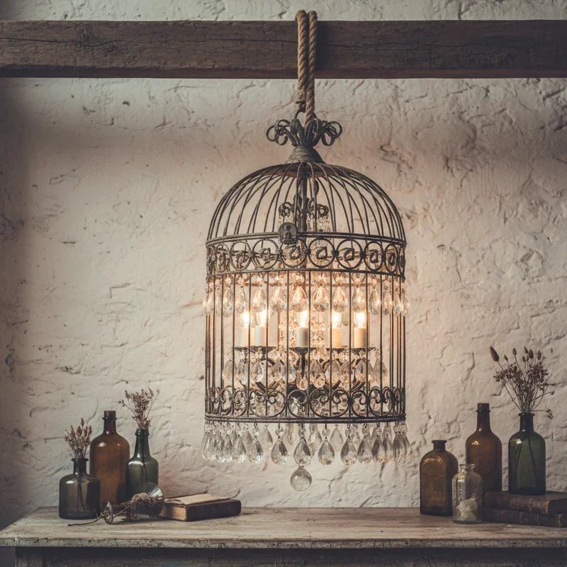 Vintage Bird Cage Decoration Ideas