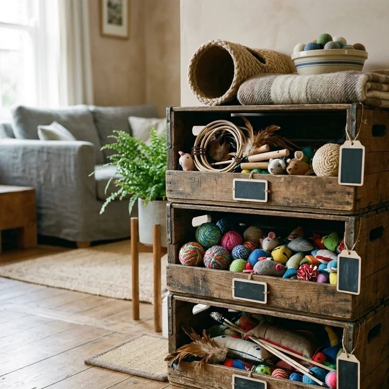 Cat Toy Storage Ideas
