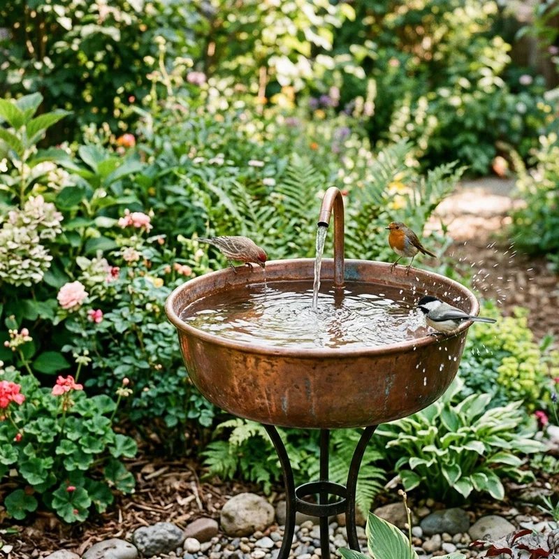 Bird Bath Fountain Ideas