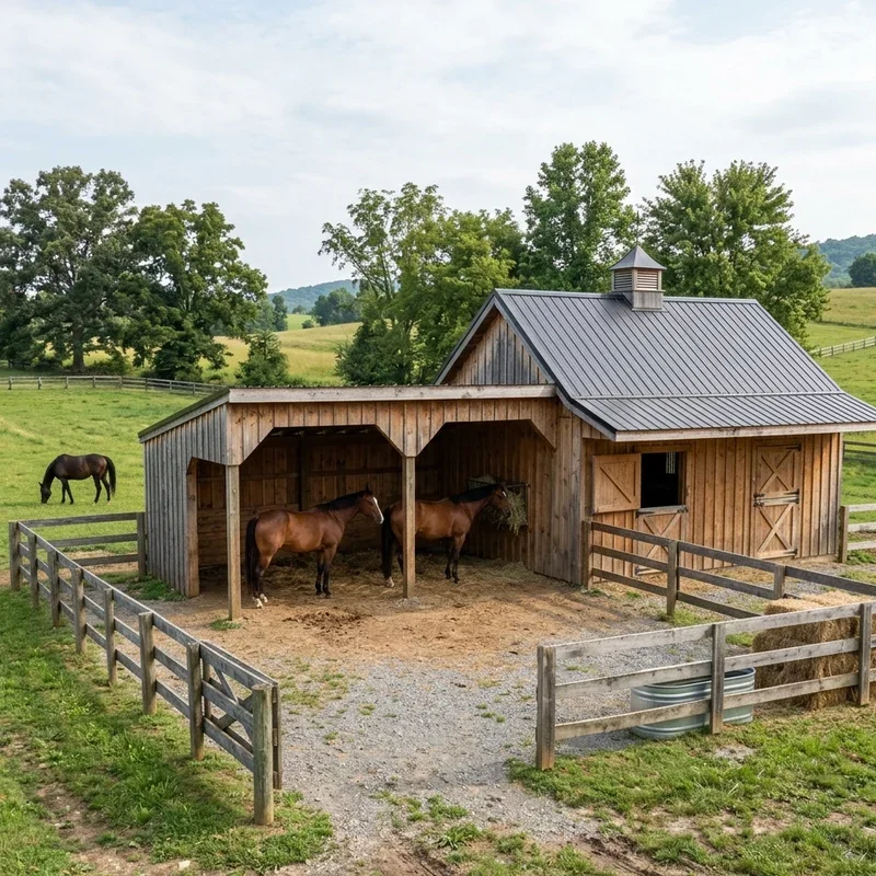 Simple Horse Barn Ideas