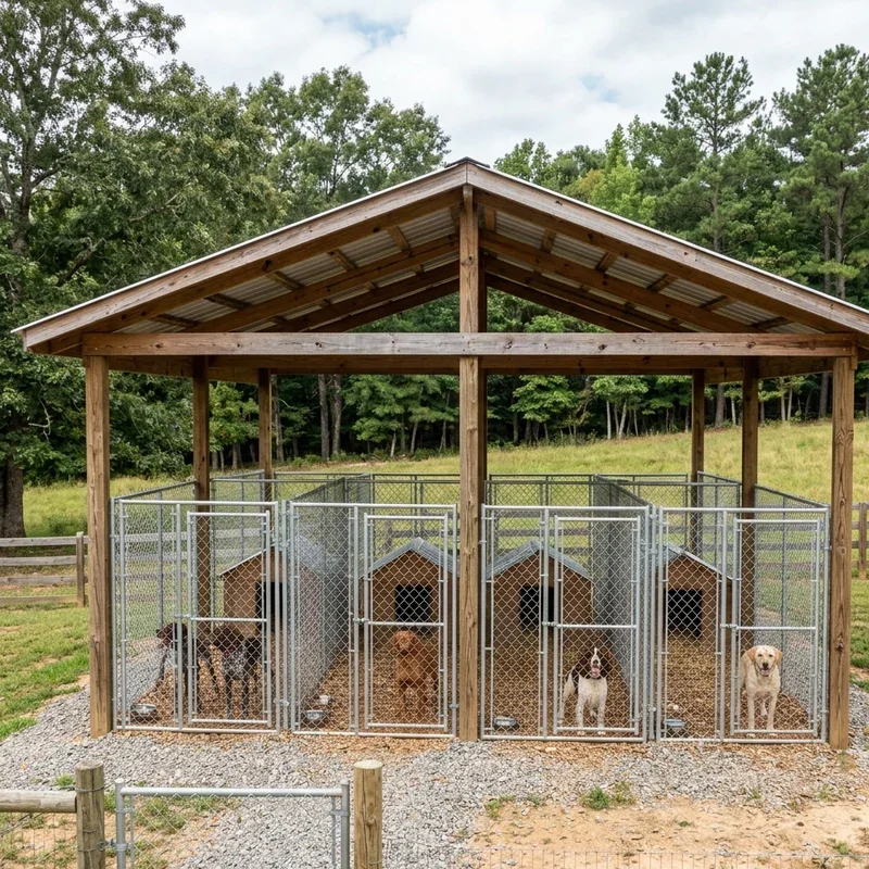 Outdoor Hunting Dog Kennel Ideas
