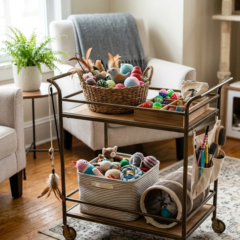 Cat Toy Storage Ideas