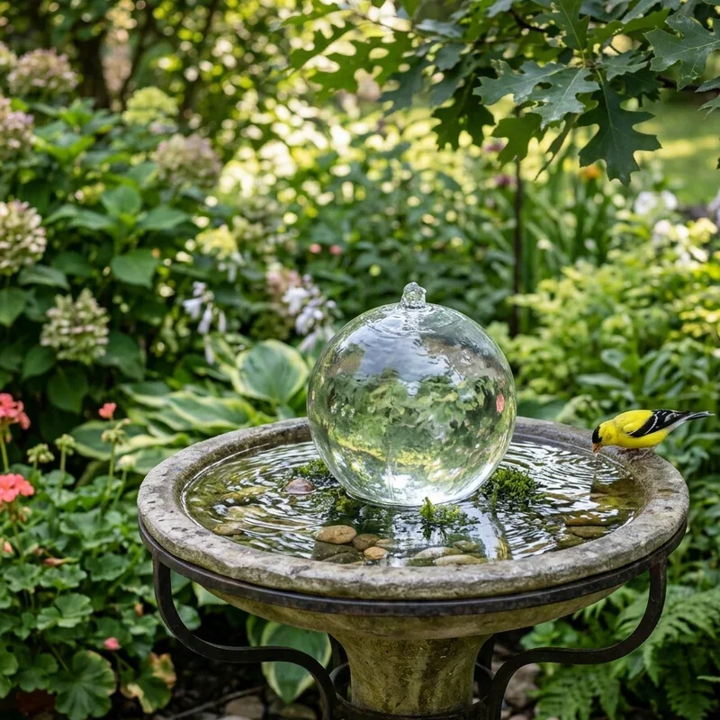 Bird Bath Fountain Ideas