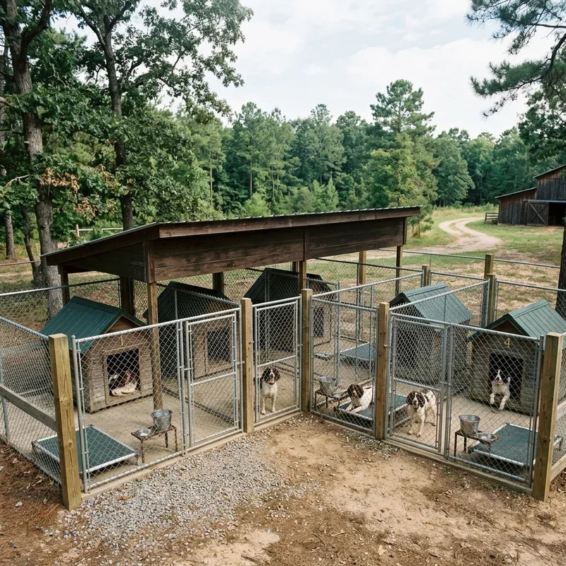 Outdoor Hunting Dog Kennel Ideas