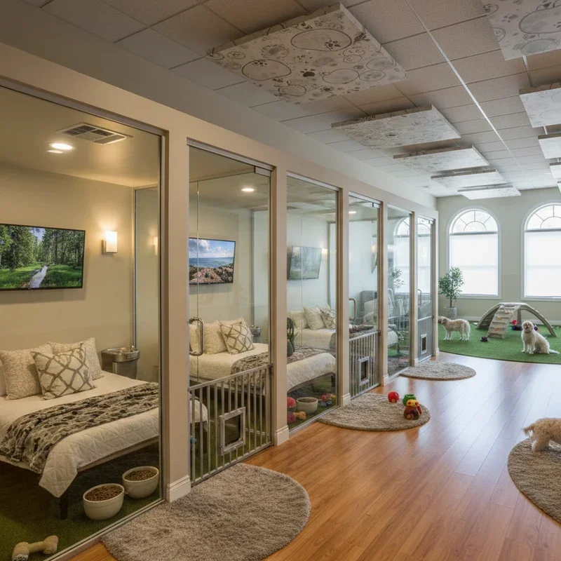 Indoor Dog Boarding Kennel Ideas
