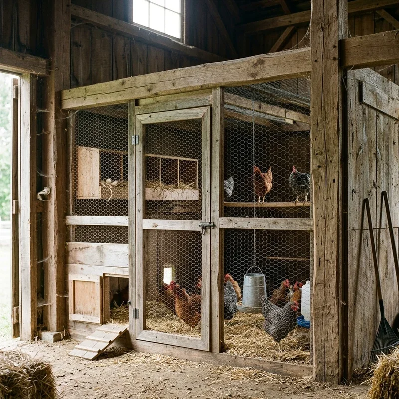 15 Chicken Coop Inside Barn Ideas for Smart Farm Layouts