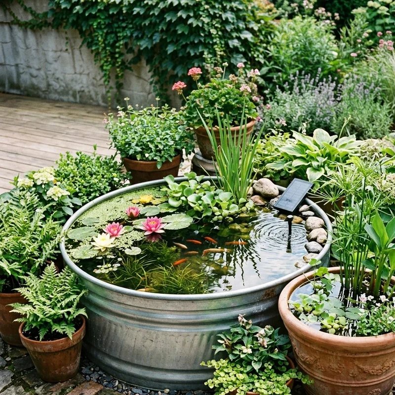 Stock Tank Fish Pond Ideas