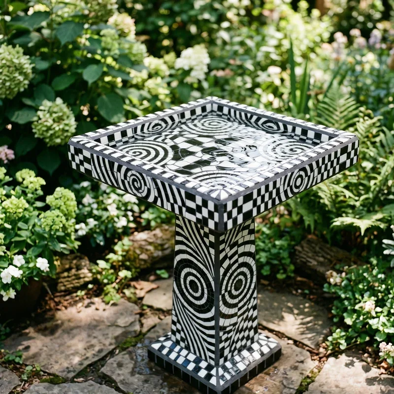Mosaic Bird Bath Ideas