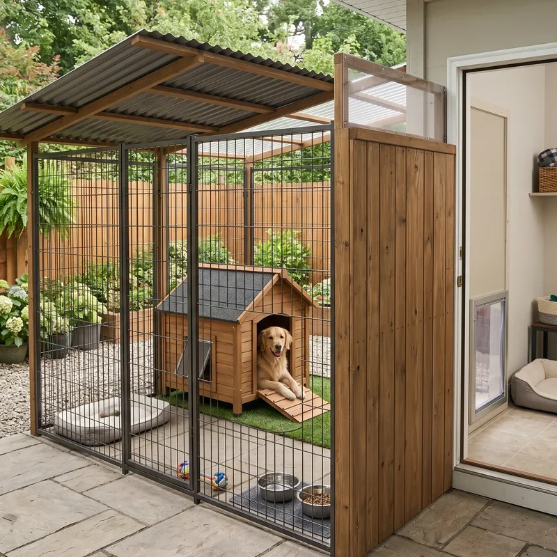15 Indoor Outdoor Dog Kennel Ideas for Stylish Pet Spaces
