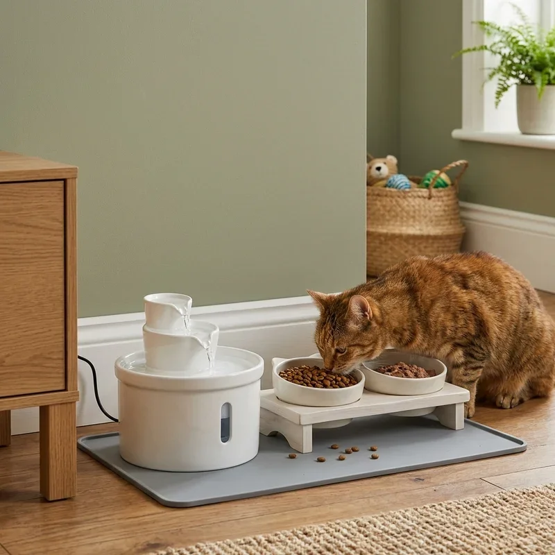 Cat Food Station Ideas