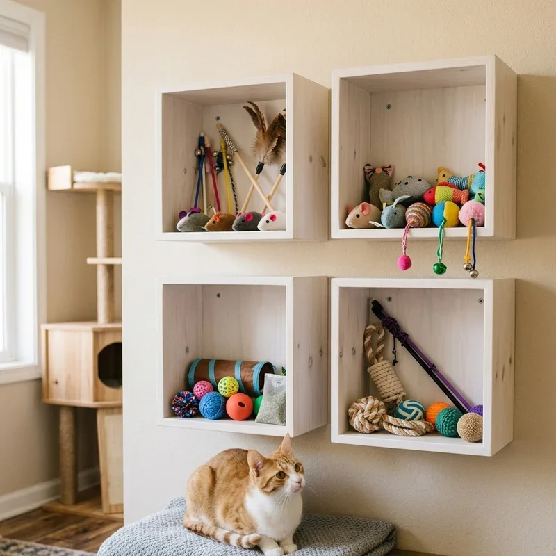 Cat Toy Storage Ideas