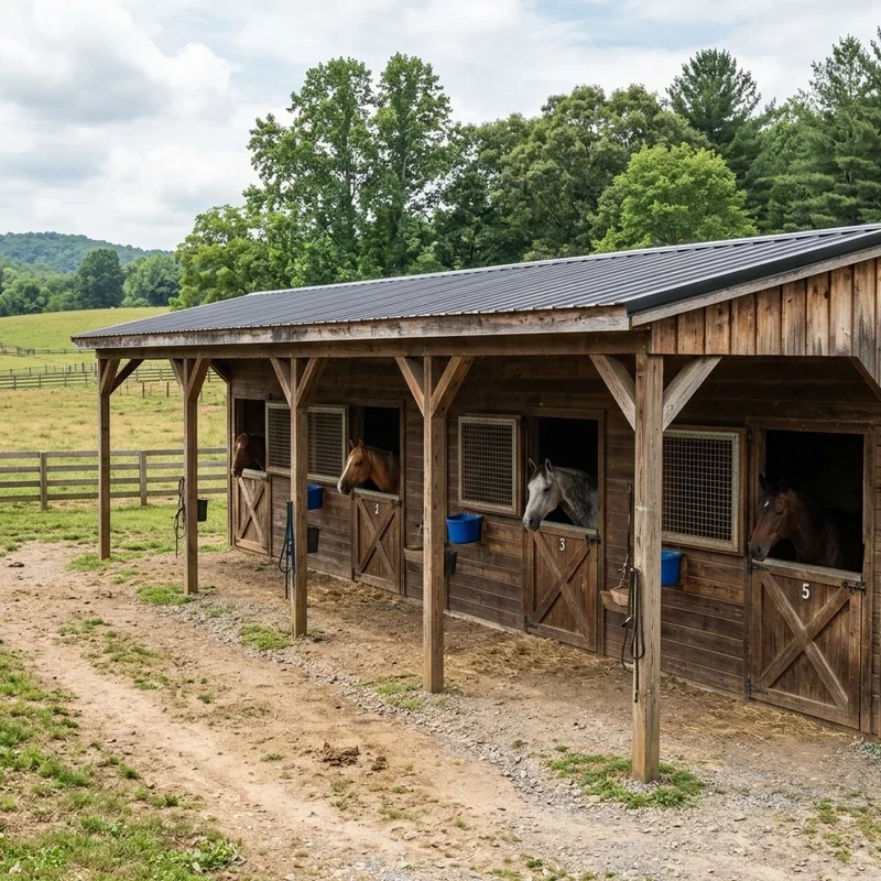 Simple Horse Barn Ideas
