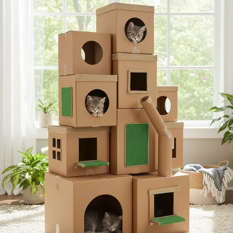 DIY Cat Tower Ideas