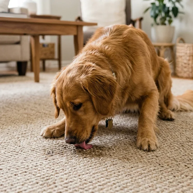 Why Is My Dog Licking the Carpet