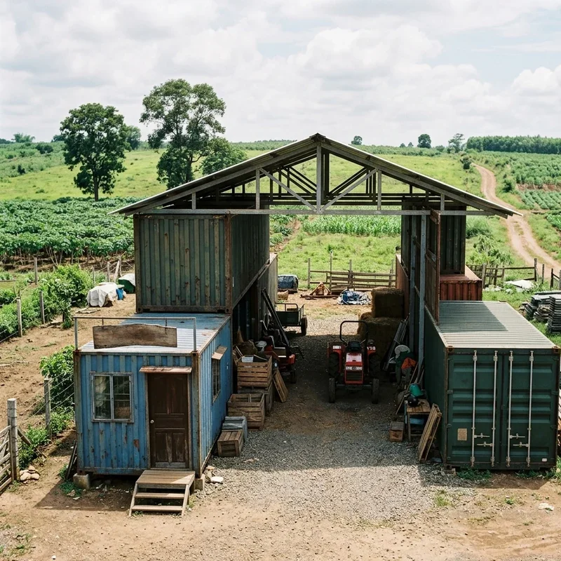 Conex Barn Ideas