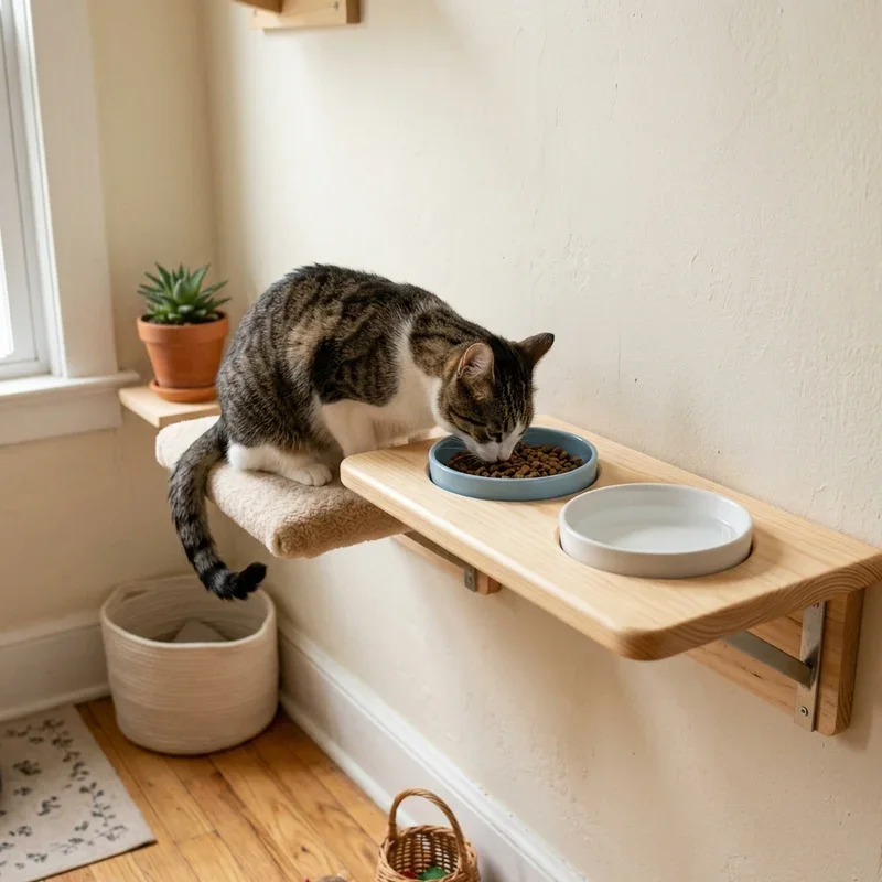 Cat Food Station Ideas