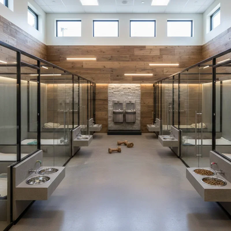 Indoor Dog Boarding Kennel Ideas