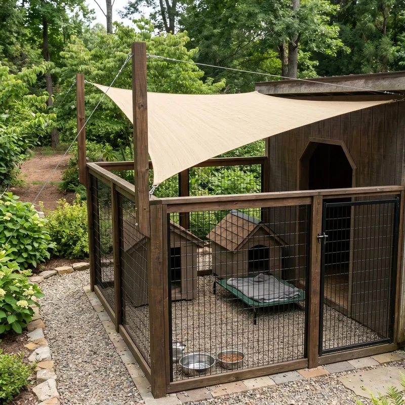 Indoor Outdoor Dog Kennel Ideas