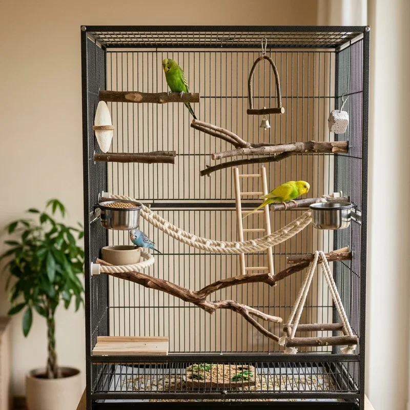Bird Cage Setup Ideas
