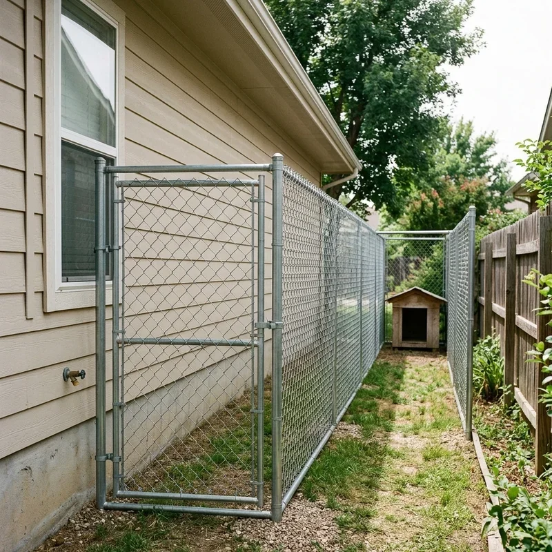 Dog Run Ideas on Side of House