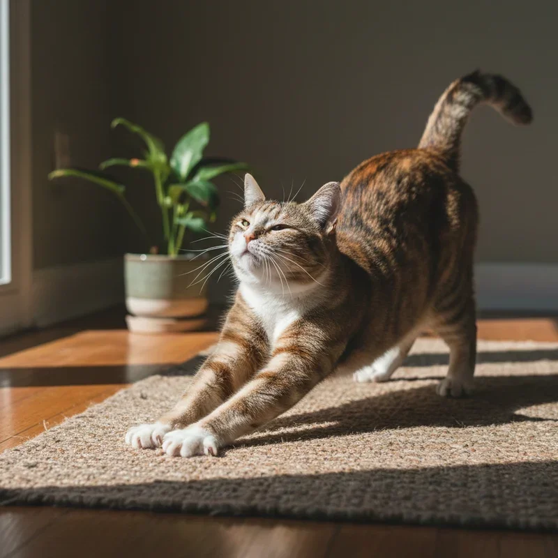 Why Does My Cat Stretch When She Sees Me