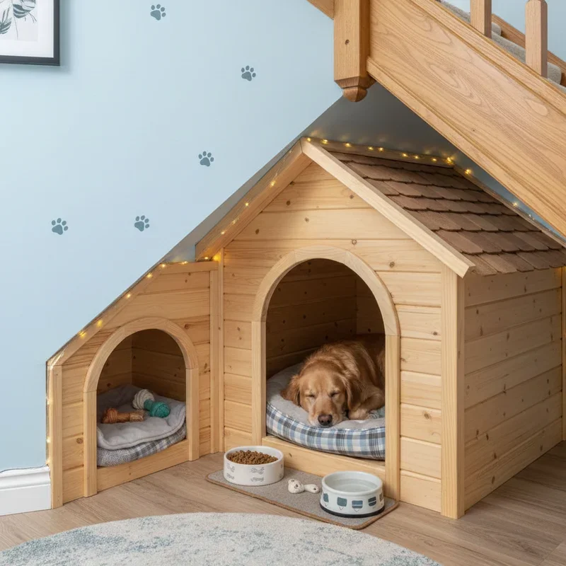 Dog Room Under Stairs Ideas