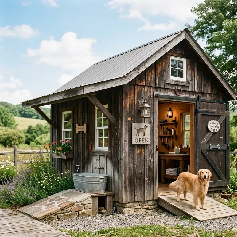 Dog Grooming Shed Ideas