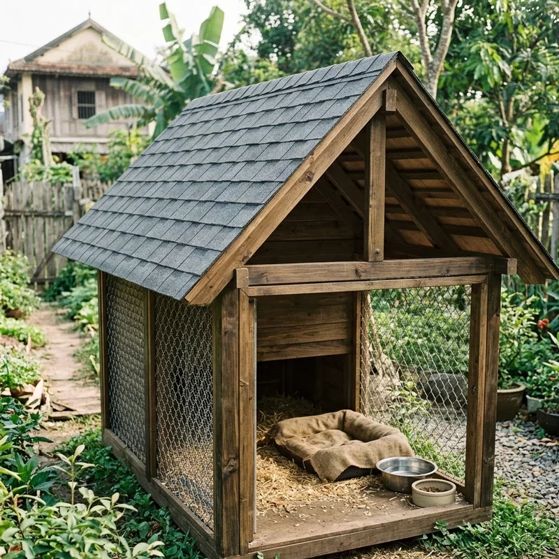 Dog Kennel Roof Ideas