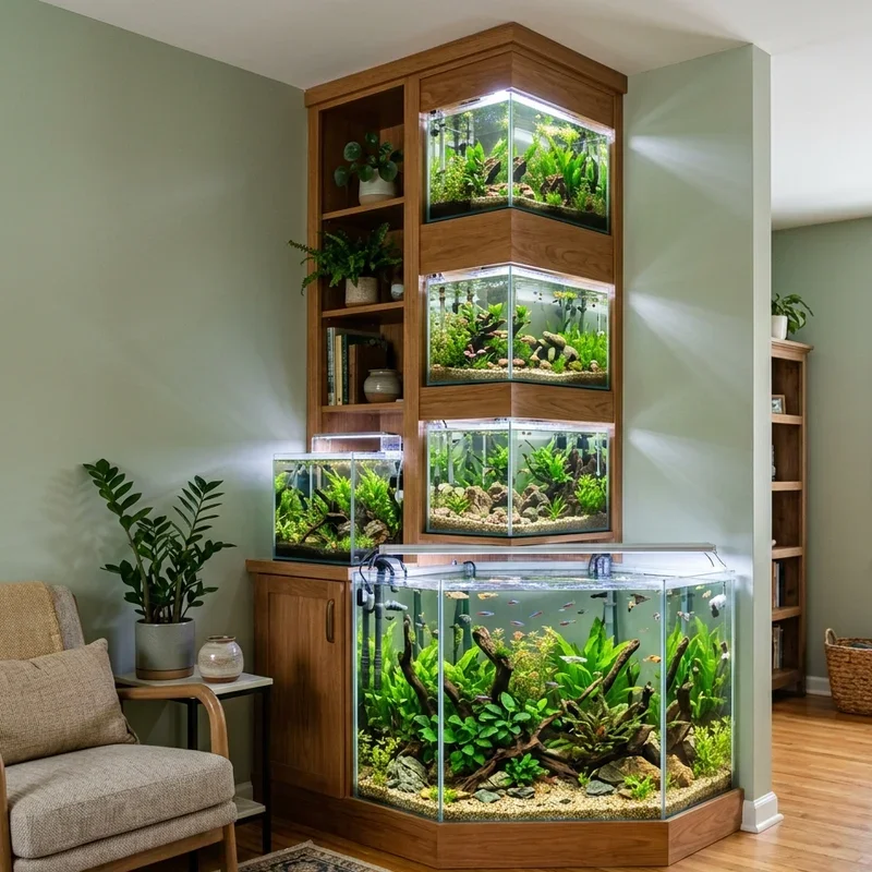 Corner Fish Tank Ideas