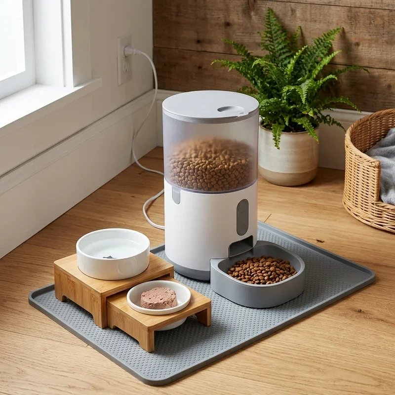 Cat Food Station Ideas