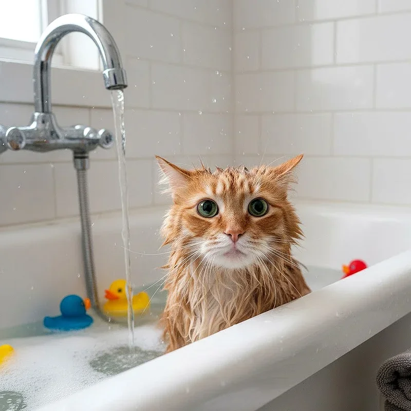 How to Give a Cat a Bath