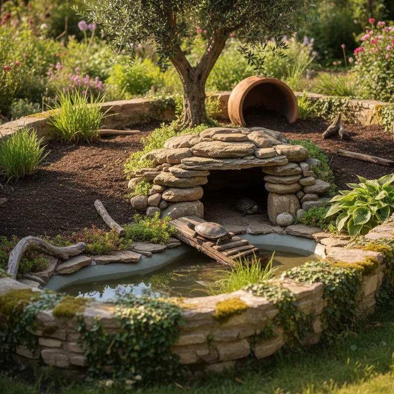Outdoor Turtle Habitat Ideas
