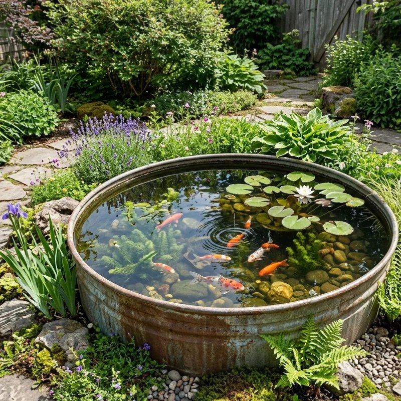 Stock Tank Fish Pond Ideas