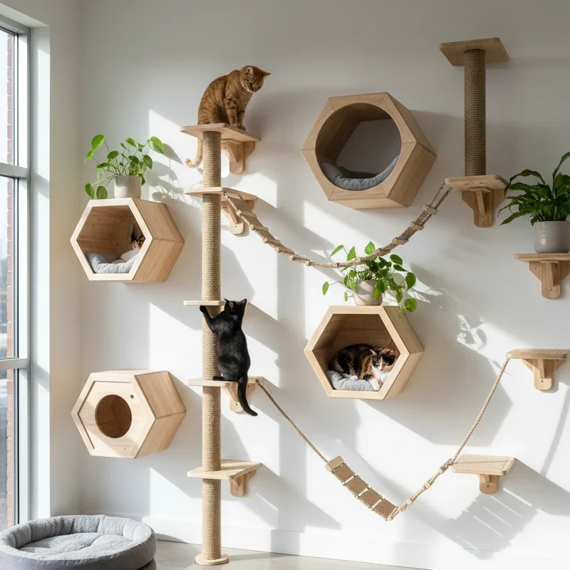 Cat Climbing Wall Ideas